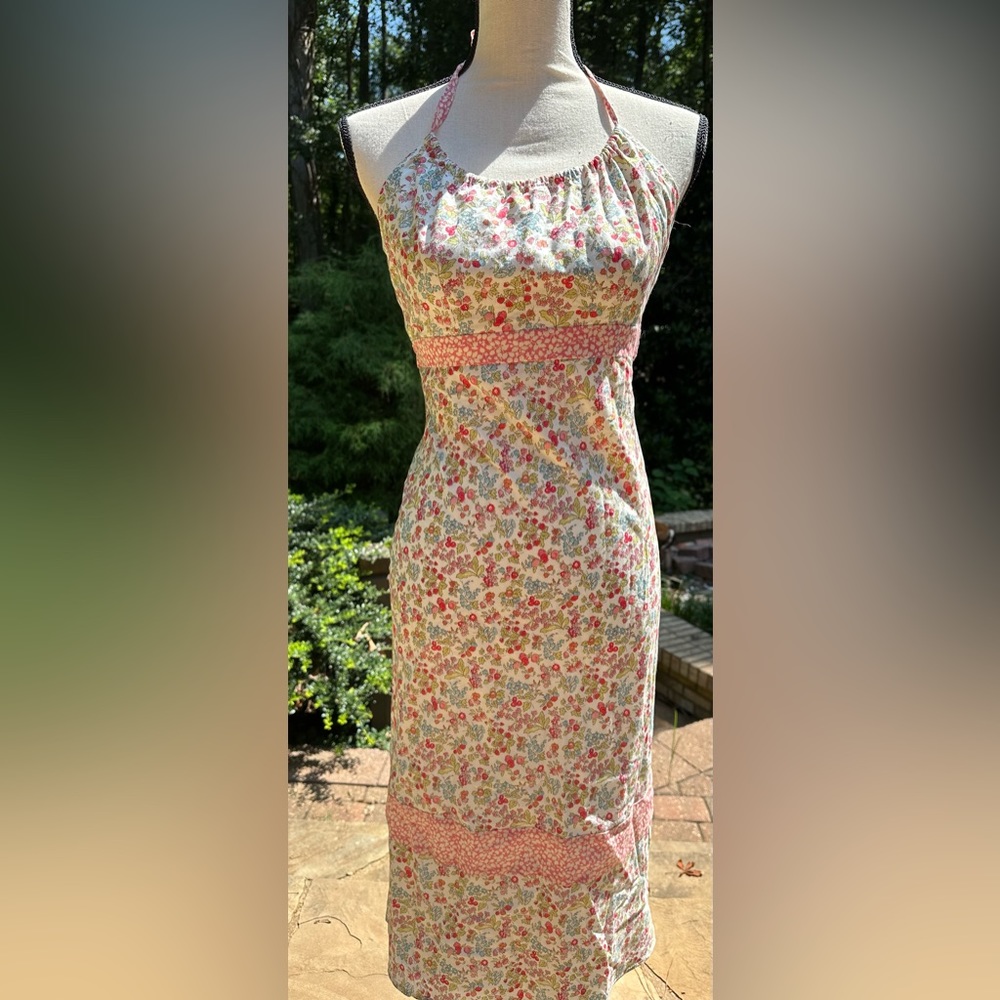 Vintage Y2K Shoshanna Halter Dress